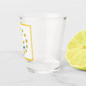 ロードアイランド州旗と愛国的なショットグラス ショットグラス (右)