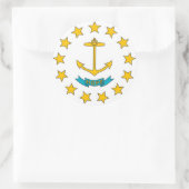 ロードアイランド州旗のシール ラウンドシール (バッグ)