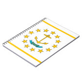 ロードアイランド州旗を持つノート州 ノートブック (左側)