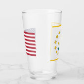 ロードアイランド州旗を持つ愛国的なガラス杯 タンブラーグラス