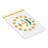 ロードアイランド州旗を持つ愛国的な柔軟な磁石 マグネット (右側)