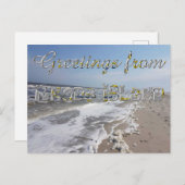 ロードアイランド州旗ハートズ ポストカード (正面/裏面)