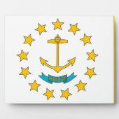 ロードアイランド州旗プラーク フォトプラーク (正面)