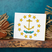 ロードアイランド州旗プラーク フォトプラーク (側面)