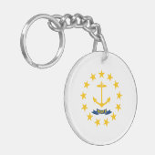ロードアイランド州旗 キーホルダー (正面左)