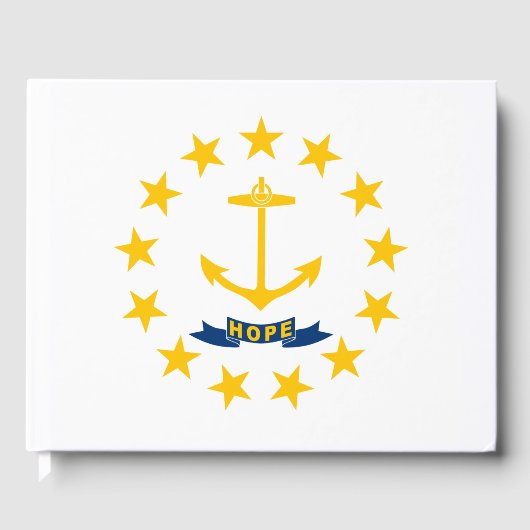 ロードアイランド州旗 ゲストブック (正面)