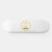 ロードアイランド州旗 スケートボード (横)