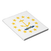 ロードアイランド州旗 ノートパッド (アングル)