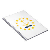 ロードアイランド州旗 ノートブック (右側)