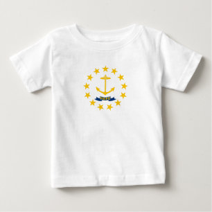ロードアイランド州旗 ベビーTシャツ