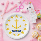 ロードアイランド州旗 ペーパープレート (パーティー)