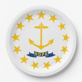 ロードアイランド州旗 ペーパープレート