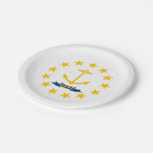 ロードアイランド州旗 ペーパープレート (アングル)