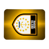 ロードアイランド州旗 マグネット (横)