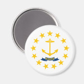 ロードアイランド州旗 マグネット (正面/裏面)