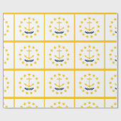 ロードアイランド州旗 ラッピングペーパー (フラット)