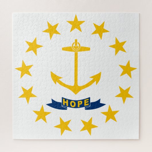 ロードアイランド州旗(米国州) ジグソーパズル (縦)