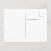 ロードアイランド州素朴 インビテーションポストカード (裏面)