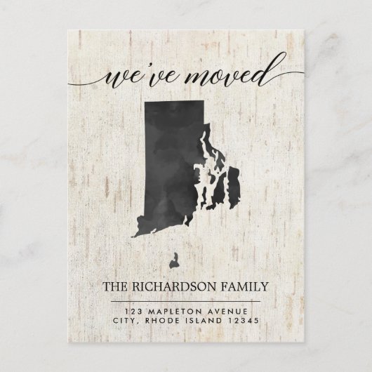 ロードアイランド州素朴 インビテーションポストカード (正面)