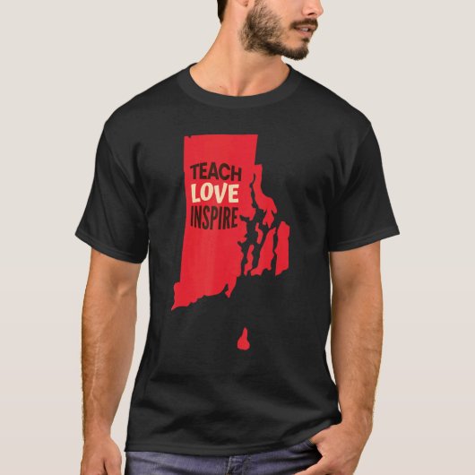 ロードアイランド教え先生ラヴインスパイアィー Tシャツ (正面)