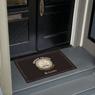 ロードアイランド海州州旗 ドアマット