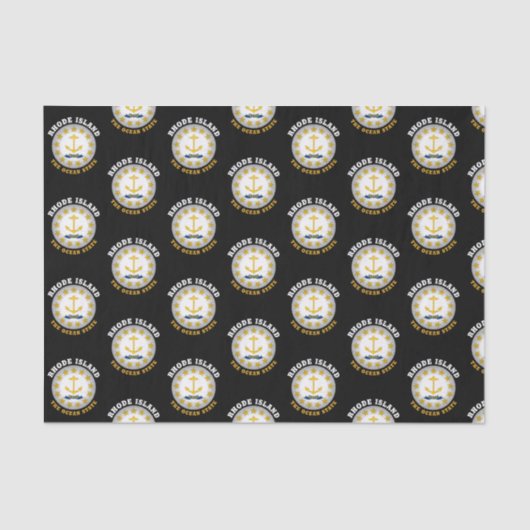 ロードアイランド海州州旗 薄葉紙 (正面)