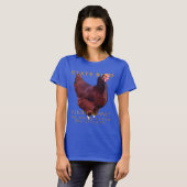 ロードアイランド準州の鳥 ロードアイランドレッド Tシャツ (正面フル)