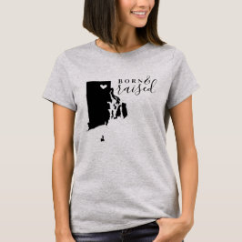 ロードアイランド生まれ育ちステートTシャツ Tシャツ