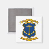 ロードアイランド磁石の紋章 マグネット (正面/裏面)