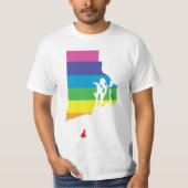 ロードアイランド虹 Tシャツ (正面)