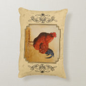 ロードアイランド赤いオードスターイエロー背景 アクセントクッション (裏面(縦))