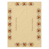 ロードアイランド赤いオードスターイエロー背景 テーブルクロス (正面)