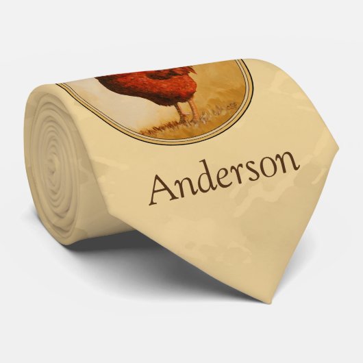 ロードアイランド赤いオードスターイエロー背景 ネクタイ (ロール)