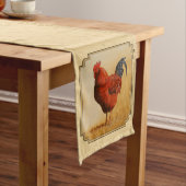 ロードアイランド赤いオードスターイエロー背景 ミディアムテーブルランナー (インサイチュ)