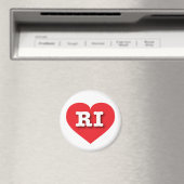 ロードアイランド赤いハート- I love RI マグネット (インサイチュ (食洗機))