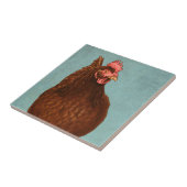 ロードアイランド赤の雌鶏のタイル タイル (側面)