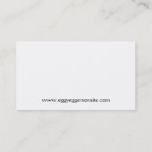 ロードアイランド赤の雌鶏の鶏の卵の農家 名刺 (裏面)