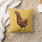 ロードアイランド赤の雌鶏の鶏の枕 クッション (ブランケット)