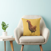 ロードアイランド赤の雌鶏の鶏の枕 クッション (椅子)