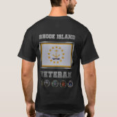 ロードアイランド退役軍人Tシャツ Tシャツ (裏面)