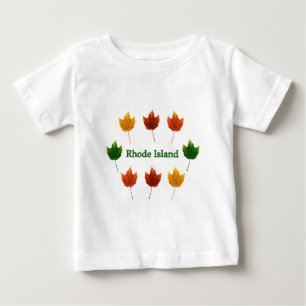 ロードアイランド(アメリカハナノキの葉) ベビーTシャツ