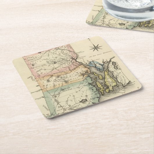 ロードアイランド スクエアペーパーコースター (アングル)