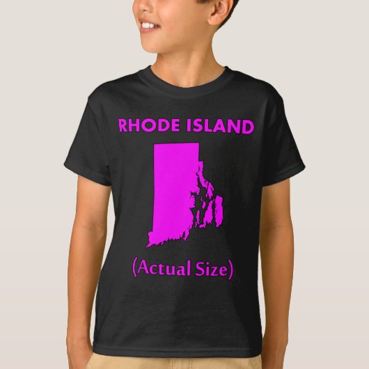 ロードアイランド – 実寸 Tシャツ (正面)