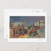 ロードアイランド(州首都/花) ポストカード (正面/裏面)