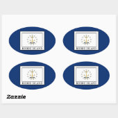 ロードアイランド 楕円形シール (シート)