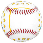 ロードアイランド、米国の旗との愛国心が強いソフトボール ソフトボール (裏面)