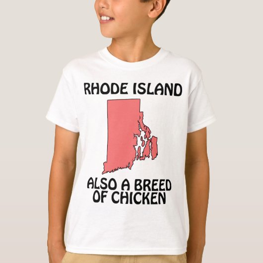 ロードアイランド - 鶏の品種でもある Tシャツ (正面)