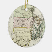 ロードアイランド(1797年)のヴィンテージの地図 セラミックオーナメント (左)