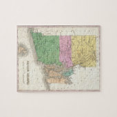 ロードアイランド(1827年)のヴィンテージの地図 ジグソーパズル (横)