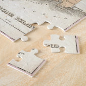 ロードアイランド(1827年)のヴィンテージの地図 ジグソーパズル (側面)